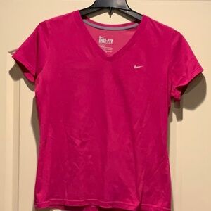 Nike Women's Pink Dri-FIT Top Size XL